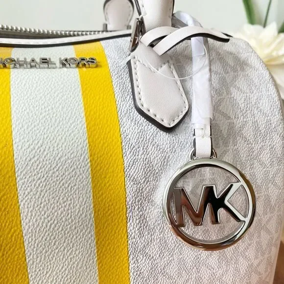 Michael kors‎ Bedford Small Logo Stripe Satchel - Picture 5 of 9